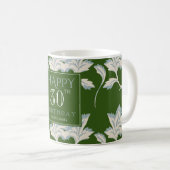 Elégante Mug de café d'anniversaire (Devant droit)