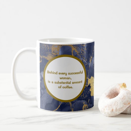Élégante Mug de café inspirant (Avec donut)