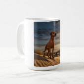 Élégante Mug de café Rhodesian Ridgeback (Devant gauche)