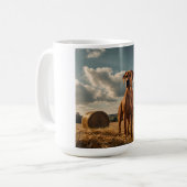 Élégante Mug de café Rhodesian Ridgeback (Devant gauche)