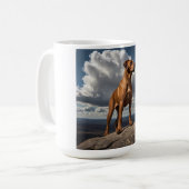 Élégante Mug de café Rhodesian Ridgeback (Devant gauche)