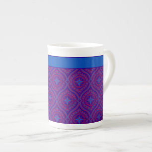 Élégante Mug de Chine d'os, violet, Motif d'oignon