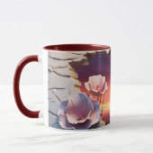 Elégante Mug de coucher de soleil Abstrait avec Pé (Gauche)