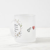 Élégante Mug de papa givré - 10 oz "Étoile de guid (Devant gauche)