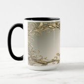 Élégante Mug décorative or moderne (Gauche)