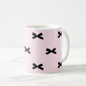 Élégante Mug en céramique à motif Bow (Devant droit)
