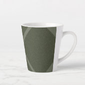 Élégante Mug en latte croisée en vert de mousse fo (Droite)