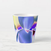 Élégante Mug en latte d'impression violette (Devant)