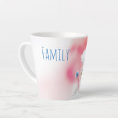 Élégante Mug en latte rose (Angle gauche)