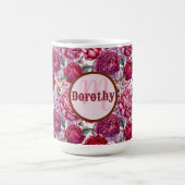 Élégante Mug Floral Personnalisé (Centre)