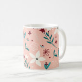 Élégante Mug florale classique (Devant droit)