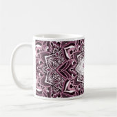 Élégante Mug Mandala Rose (Gauche)