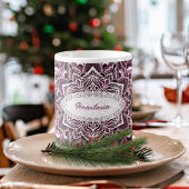 Élégante Mug Mandala Rose