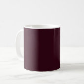 Elégante Mug Mariage Monogram Gold & Burgundy Lace (Devant gauche)