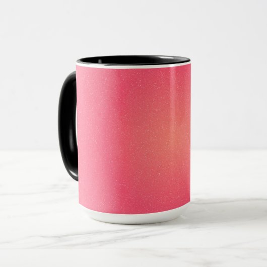 Élégante Mug rose avec étincelle subtile (Devant gauche)