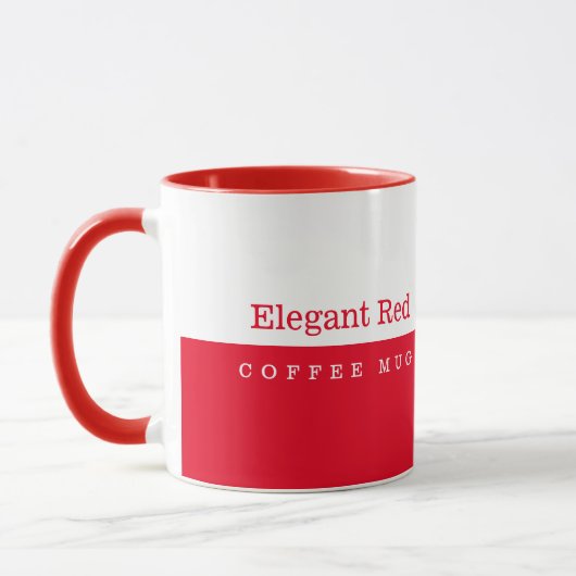 Élégante Mug rouge (Gauche)