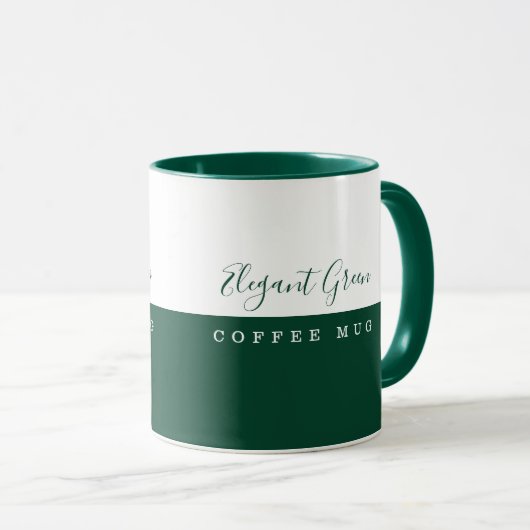 Élégante Mug verte (Devant droit)