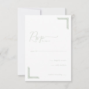 Elegante Munt RSVP Kaart