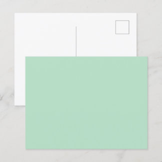 Elegante Muntgroene Aankondigingsprentbriefkaart Aankondigingskaart