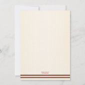 Élégante musique Rose Invitation de douche nuptial (Dos)