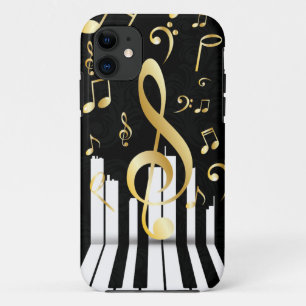 Elegante Muziek Note piano toetsen iPhone 11 Hoesje