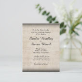 Elegante muziek trouwkaart kaart (Staand voorkant)