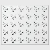 Elegante Muzieknoten Cadeaupapier (Vlak)