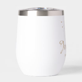 Elegante mystieke bruidsmeisje bruin script minima