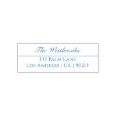 Elegante naam & adres zelfinktende stempel (Design)
