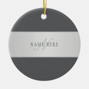 Elegante naam en monogram belettering (of andere t keramisch ornament