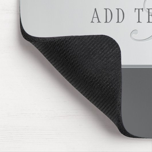 Elegante naam en monogram belettering (of andere t muismat (Hoek)