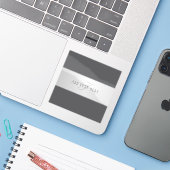 Elegante naam en monogram belettering (of andere t sticker (Laptop met iPhone)