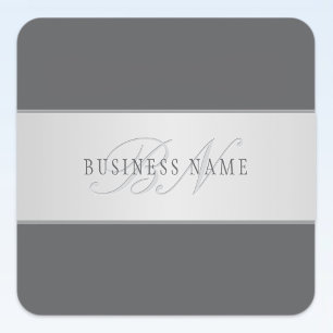 Elegante naam en monogram belettering (of andere t vierkante sticker