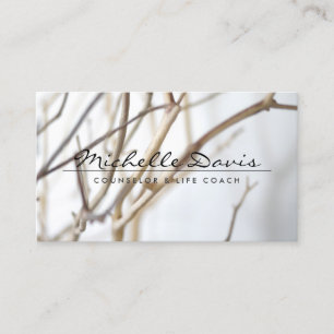 ELEGANTE NAAM met TREE BRANCHES Visitekaartje