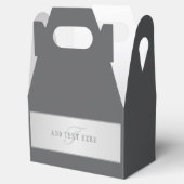 Elegante naam & monogram-lettering (of andere teks bedankdoosjes (Geopend)