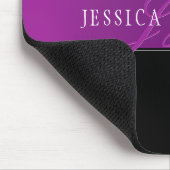 Elegante naam & Monogrammed Initiaal/s Muismat (Hoek)