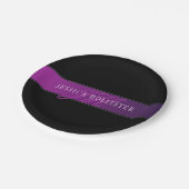 Elegante naam & Monogrammed Initiaal/s Papieren Bordje (Gekanteld)