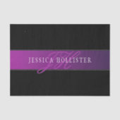 Elegante naam & Monogrammed Initiaal/s Tissuepapier (Voorkant)