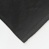 Elegante Naam & Monogrammed Initialen | Zwart & Gr Fleece Deken (Hoek)