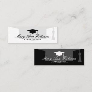 Elegante naamkaartjes voor afgestudeerden met logo
