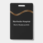 Elegante naamplaatjes voor artsen en ziekenhuizen badge (Voorzijde)