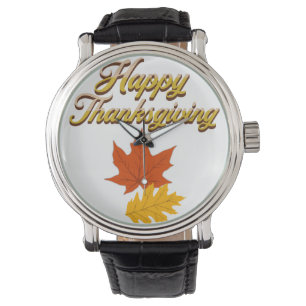 elegante najaarsThanksgiving Horloge