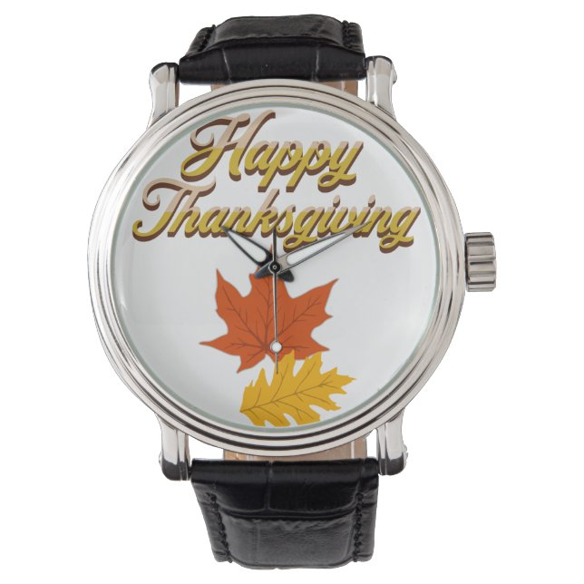 elegante  najaarsThanksgiving Horloge (Voorkant)
