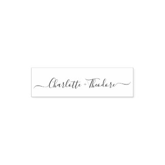 Elegante namen Calligraphy Script Wedding Zelfinktende Stempel