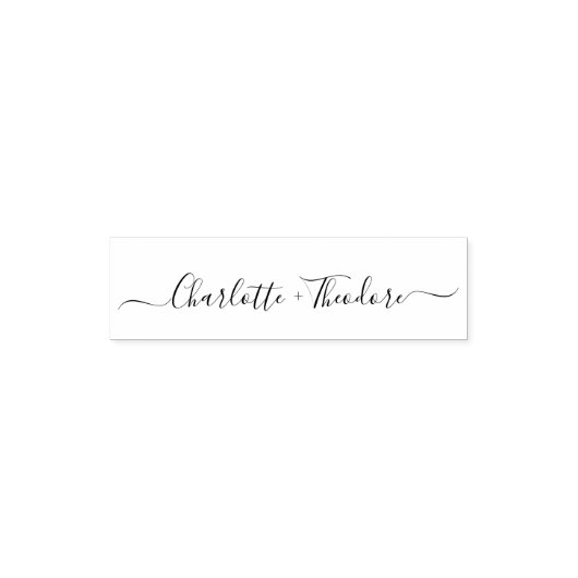 Elegante namen Calligraphy Script Wedding Zelfinktende Stempel (Design)