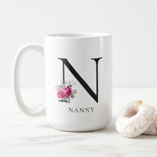 Elégante Nanny Floral moderne 15oz café Mug