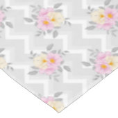 Elégante nappe à Mariage à fleurs Chevron motif (Angle)