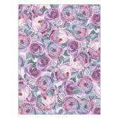 Elégante nappe d'aquarelle violet décor maison (Devant)