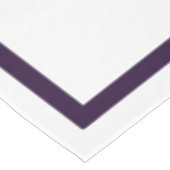 Élégante nappe de Mariage blanc violet (Angle)