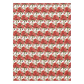 Élégante nappe de roses rouges (Devant)